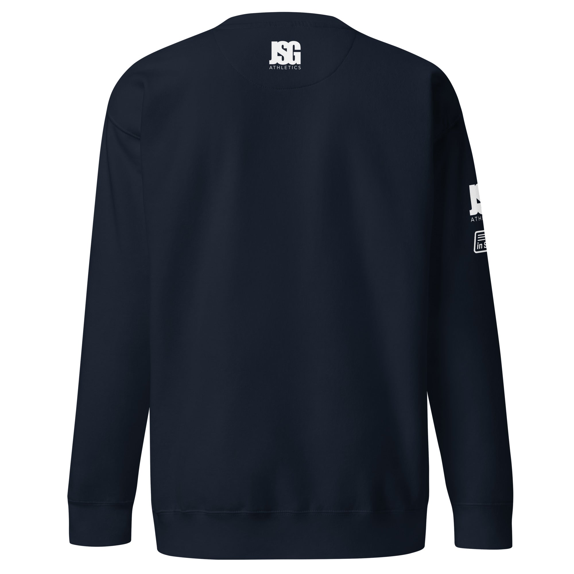 Light grey melange High neck college print sweatshirt with a